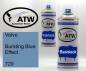 Preview: Volvo, Bursting Blue Effect, 720: 400ml Sprühdose + 400ml Klarlack - Set, von ATW Autoteile West.